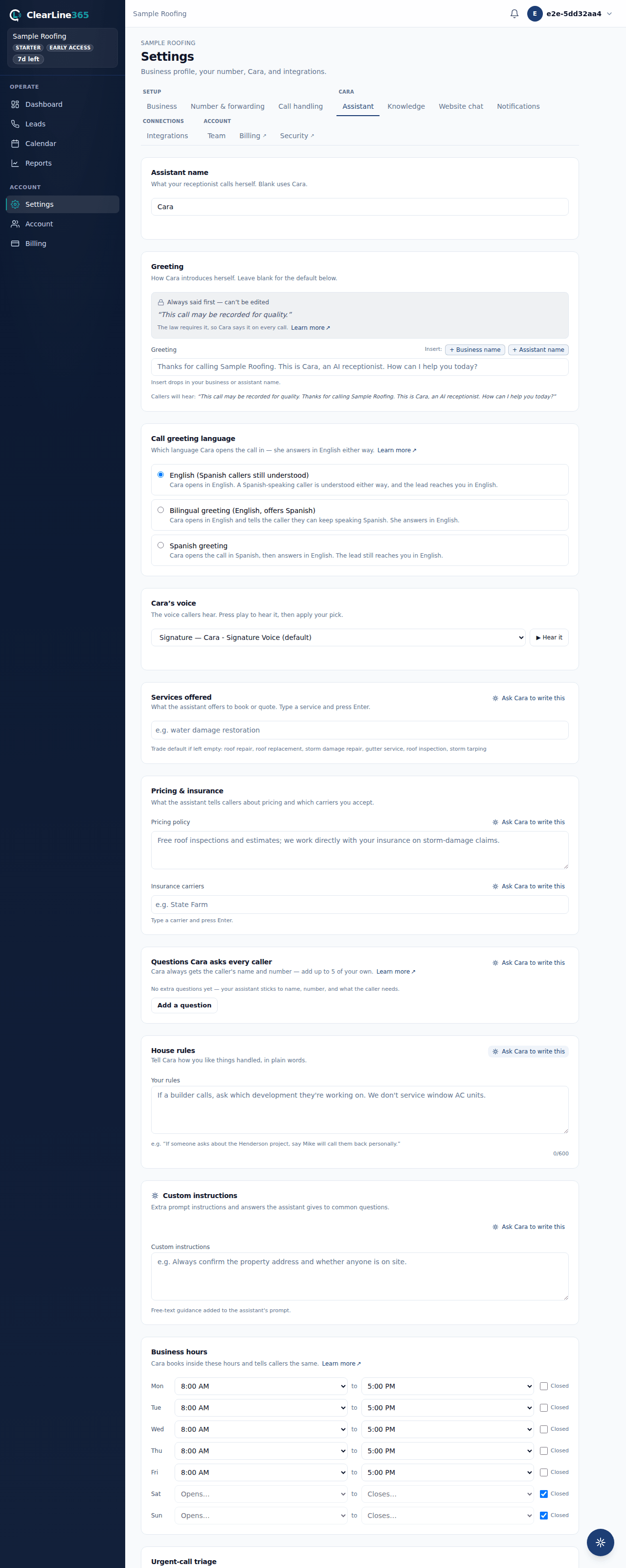 Settings → Assistant, captured 2026-09-30